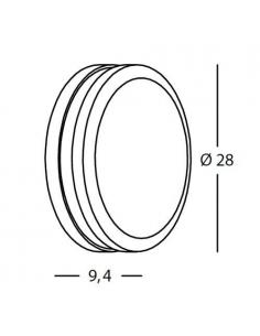 Gea Led GES293 Lampada da parete/soffitto tonda bianca 2
