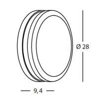Gea Led GES293 Lampada da parete/soffitto tonda bianca
