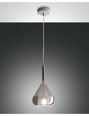 FABAS LUCE 3481-40-126 Lila pendant Lamp smoky