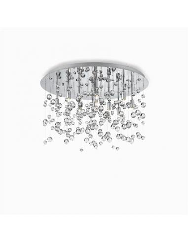 Ideal Lux 022222 Neve PL8 Ceiling Lamp Chrome