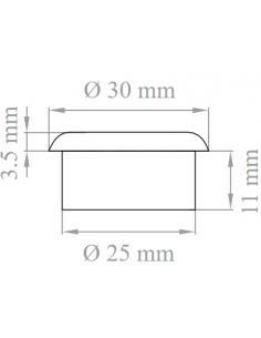 LAMPO Lighting TC02TR/BL Faretto ad incasso LED Trasparente Luce Blu 2