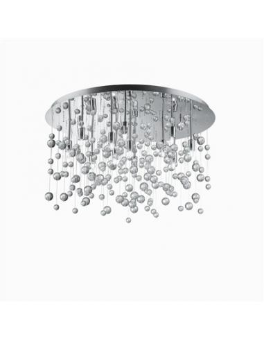 Ideal Lux 022239 Neve PL12 Lampada da Soffitto Cromo