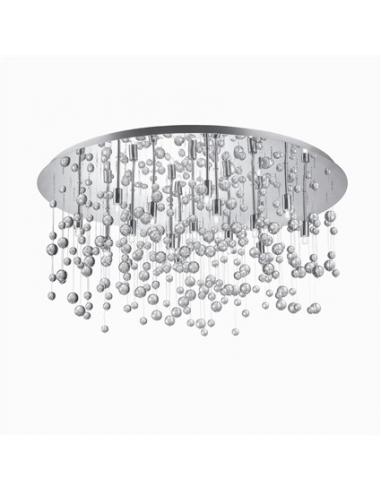 Ideal Lux 030784 Neve PL15 Lampada da Soffitto Cromo