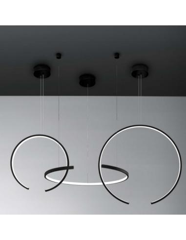 Vivida 0074.37 Olympic Lampada a sospensione Nero 75W