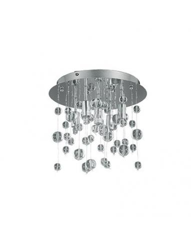 Ideal Lux 094687 Neve PL5 Ceiling Lamp Chrome