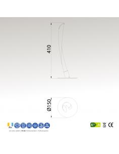 Mantra 6729 Armonia Lampada da tavolo 10W Led Cromo 2