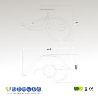 Mantra 6731 Armonia Lampada da soffitto 40W Cromo
