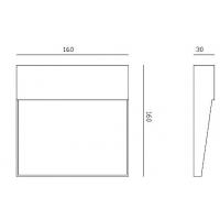 Mantra 7015 Baker Lampada da parete segnapassi