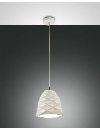 Fabas Luce 3533-40-102 Duchessa Lampada a sospensione Ceramica bianco