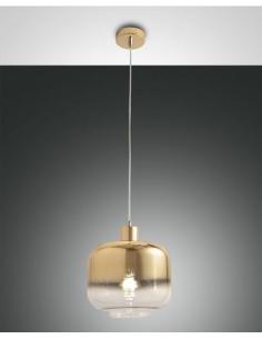 Fabas Luce 3520-40-332 Cathy suspension Lamp Gold-shaded