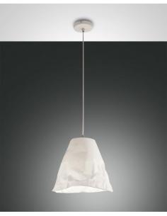 Fabas Luce 3535-40-102 Crumple pendant Lamp, Ceramic White