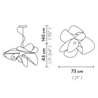 Slamp ETO78SOS0001W_000 La Belle Ètoile Sospensione Small