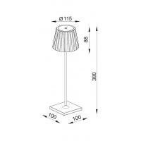 Mantra 6480 K2 Lampada da Tavolo Nero