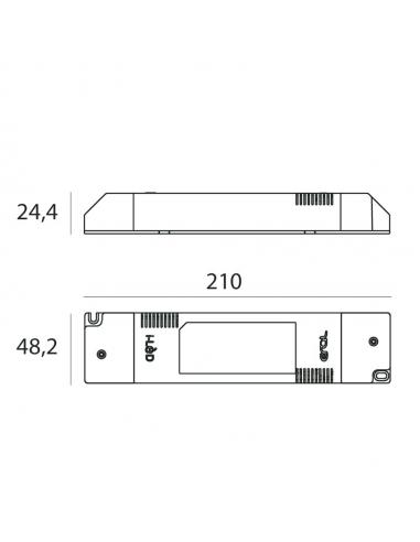 Line Light 99115 power Supply 24W 44V 350/500/630MA, 1-10V