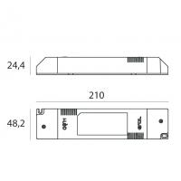 Line Light 99115 power Supply 24W 44V 350/500/630MA, 1-10V
