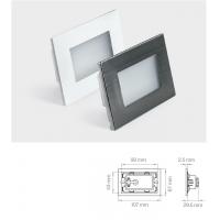 LAMPO SPLED503BC SEGNAPASSO BIANCO/INOX