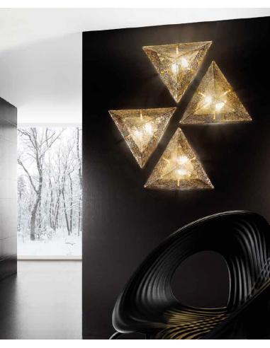 Sylcom 1171/32 D GRA Memmo Lampada da soffitto / da parete Murano