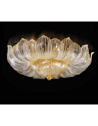 Sylcom 1397/84 D GOLD Loredan Ceiling Lamp Ø84 Murano