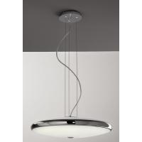 SUSPENSION POLISHED CHROME C/VETRI SATINATI 2XT5 32W+55W INCL.