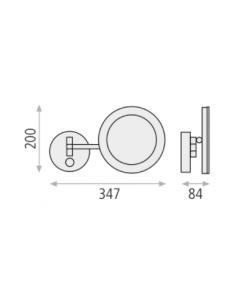 ACB ILUMINACION A32521ES Boan lighted Magnifying Mirror wall 2