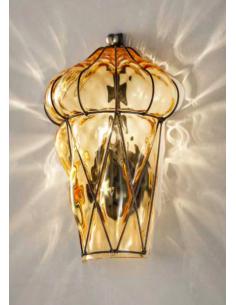 Sylcom 1443/A INOX Wall Venetian Lamp Crystal Murano