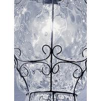 Sylcom 1443/A INOX Applique Lampada veneziana cristallo Murano
