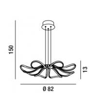 PERENZ 6608 B LC suspension Lamp Blossom