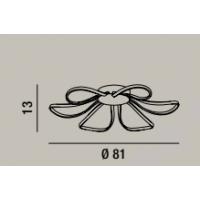 PERENZ 6610 B LC Lampada da soffitto Blossom