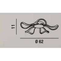 PERENZ 6612 B LK ceiling Lamp Blossom