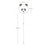 BUOKIDS SFLAPA01 Lampada da parete / abat-jour Panda nero