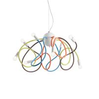 Ideal Lux 141909 Multiflex SP8 Suspension Lamp Multicolor