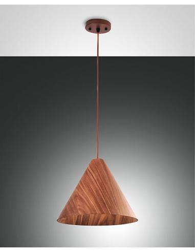 Fabas 3630-45-130 Esino Pendant lamp 1L Walnut