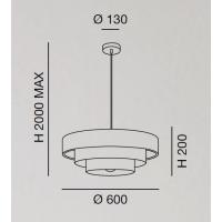 Fabas 3639-40-354 Brava Pendant Lamp