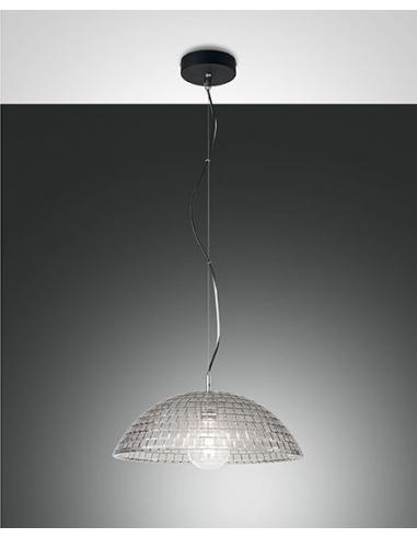 Fabas 3635-40-126 Diamond Lampada a Sospensione Fumé