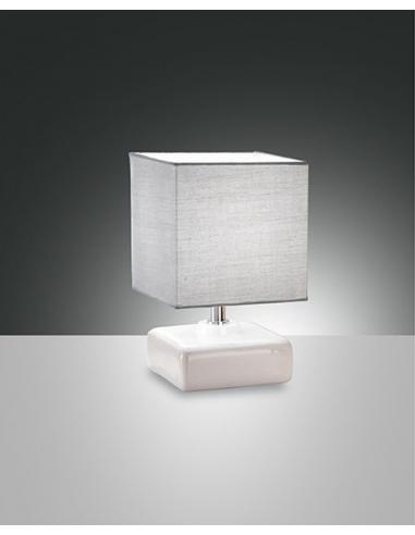 Fabas 3611-30-102 Taro Lampada da Tavolo Bianca