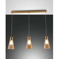 Fabas 3596-47-125 Dafne Pendant Lamp Amber 3L
