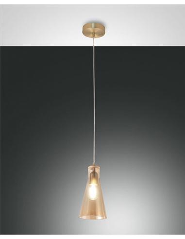 Fabas 3596-40-125 Dafne Pendant Lamp Amber