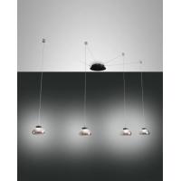 Fabas Luce 3547-49-126 Arabella Pendant Lamp 4L Fumé