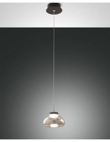 Fabas Luce 3547-40-126 Arabella Lampada a Sospensione Fumé