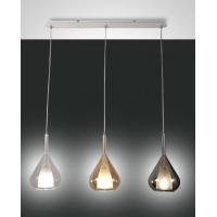 FABAS LUCE 3481-48-297 Lila Suspension Lamp Linear 3 Colors